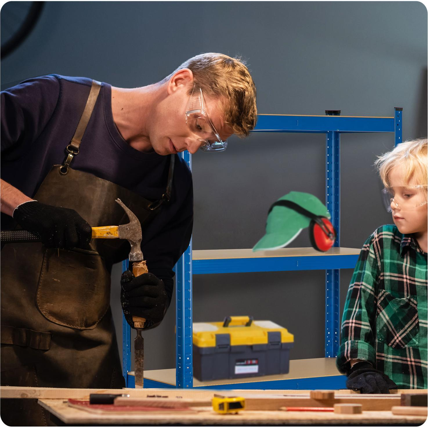 Fém Tároló Állvány 150 x 75 x 30 Humberg 4842 (4842)