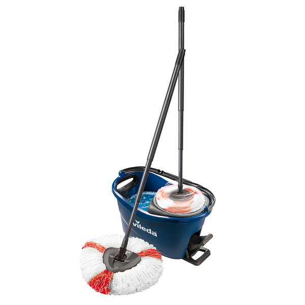 Kbelík a rotační mop Vileda Turbo EasyWring & Clean Box Elegant Blue