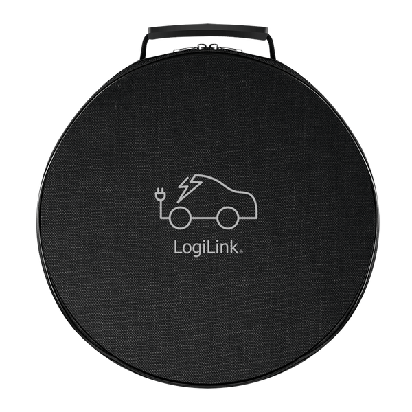 Logilink Védőtáska EV töltőkábelhez, kerek, nylon, fekete (EVB0100)