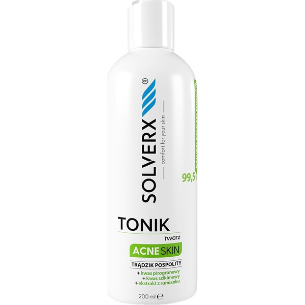 Solverx Acne Skin Tonik do twarzy przeciwtrądzikowy 200 ml