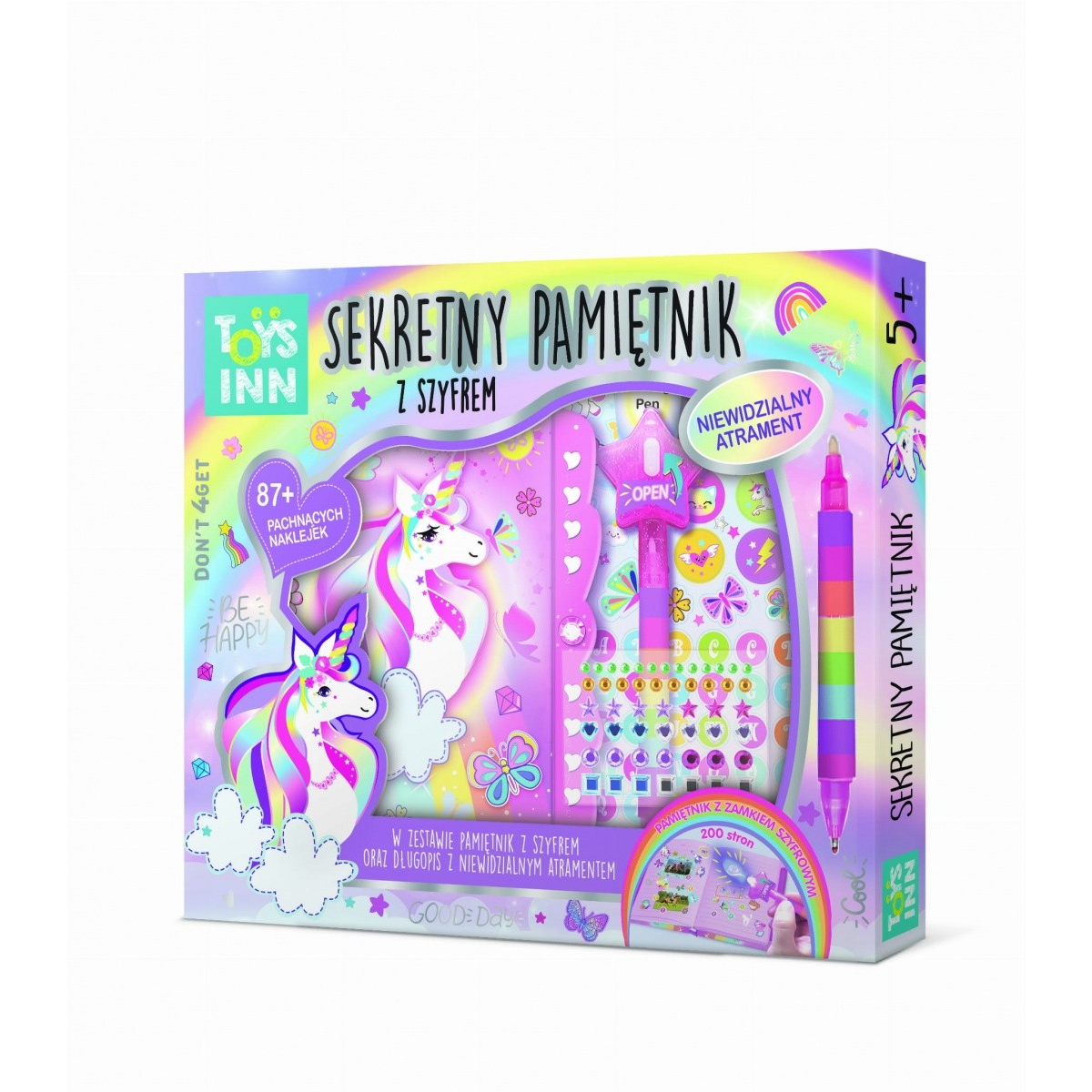 Stnux Titkos napló - Unikornis minta (STN7656)