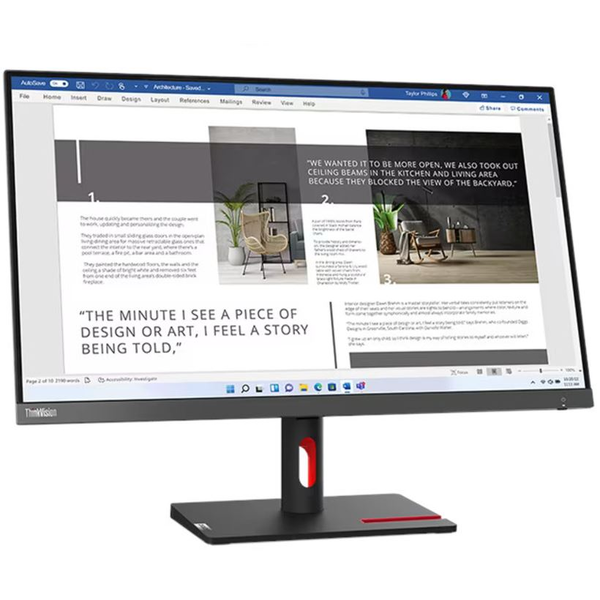 Lenovo ThinkVision S27i-30 LED display 68,6 см (27") 1920 x 1080 пиксела Full HD Сив
