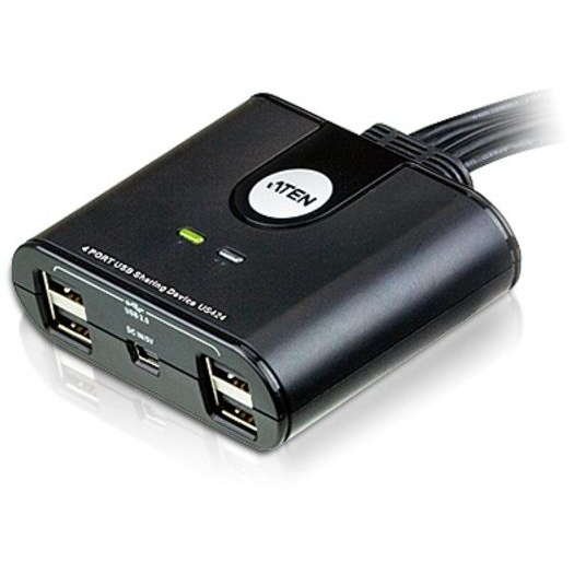 ATEN US424 KVM превключвател Черен