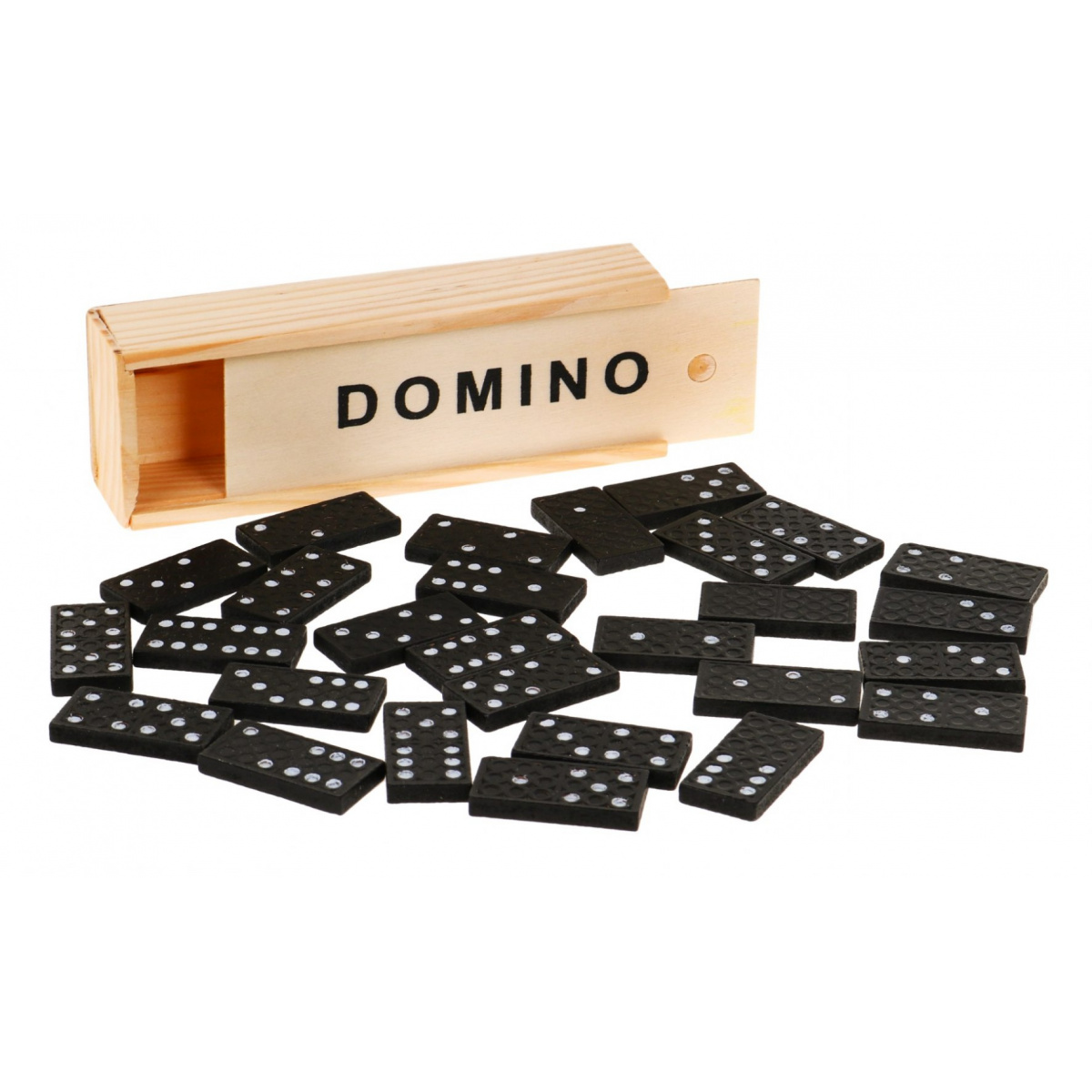 Ramiz fából készült dominó társasjáték 28 darabos (ZGR.QZ-001)