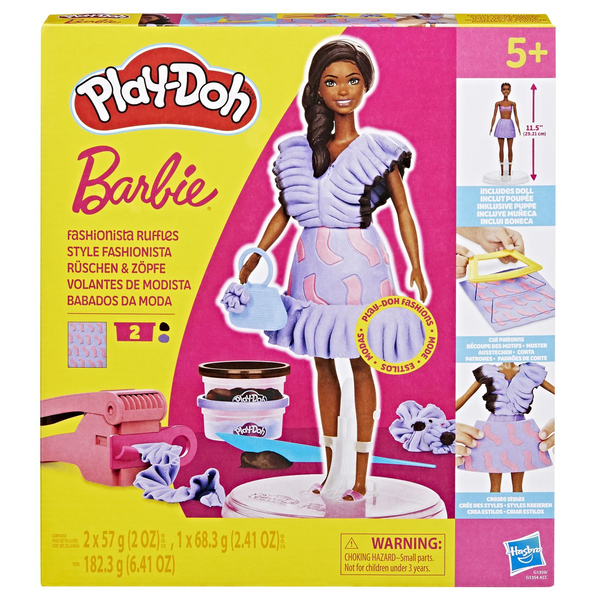 Play-Doh Barbie Designer Fashion Ruffles Doll with Accessories