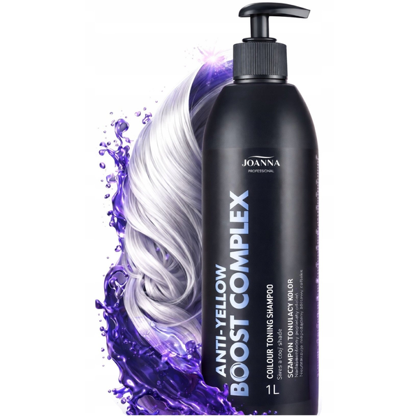 JOANNA PROFESSIONAL Anti - Yellow Boost Complex Szampon tonujący kolor - popielaty 1000 ml
