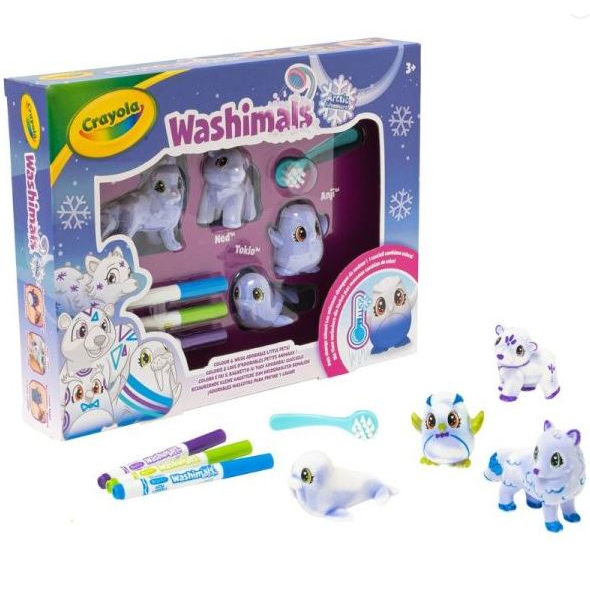 Crayola Washimals: Jégvilág játékszett színváltós állatkákkal (74-7514) (C747514)