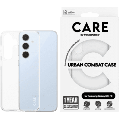 PanzerGlass Care Urban Combat Samsung Galaxy S24 FE Magsafe tok - Átlátszó (1466)