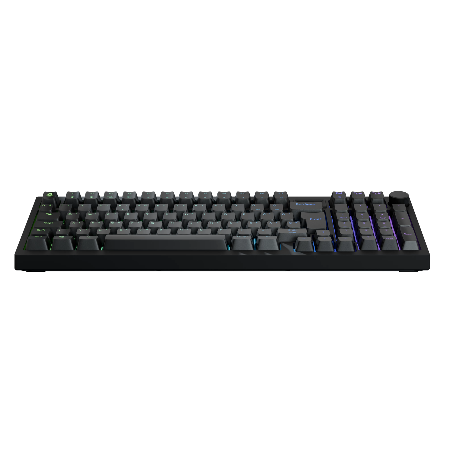 AVAX GM03 98% Gasket Brown Switch Mechanikus USB-C RGB Billentyűzet HUN - Fekete (5999574480934)