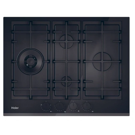 Haier Series 6 HAVG5D4TB Čierna Vstavaný 65 cm Plynový 4 zone(s)