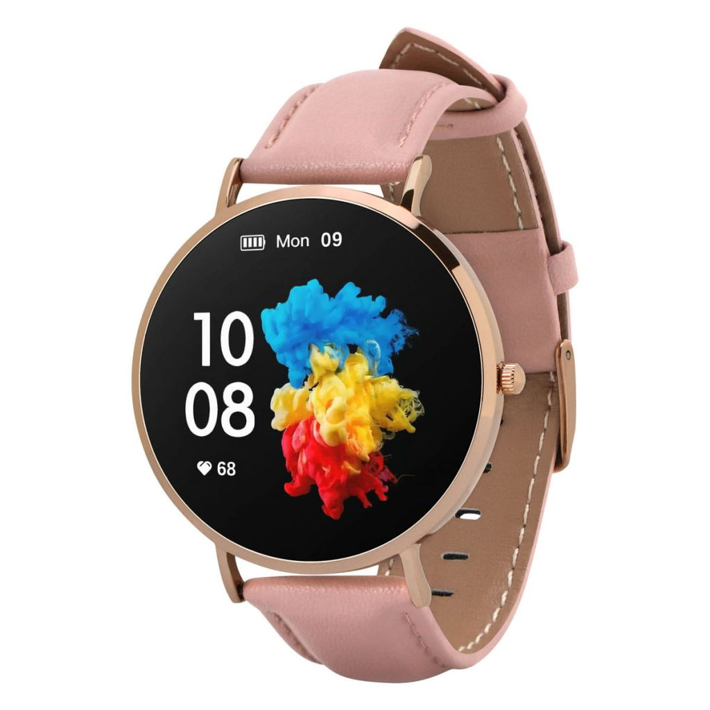 Garett Verona okosóra 1,3" AMOLED arany-pink bőr (VERONA_ZLOT_ROZO_SKOR)