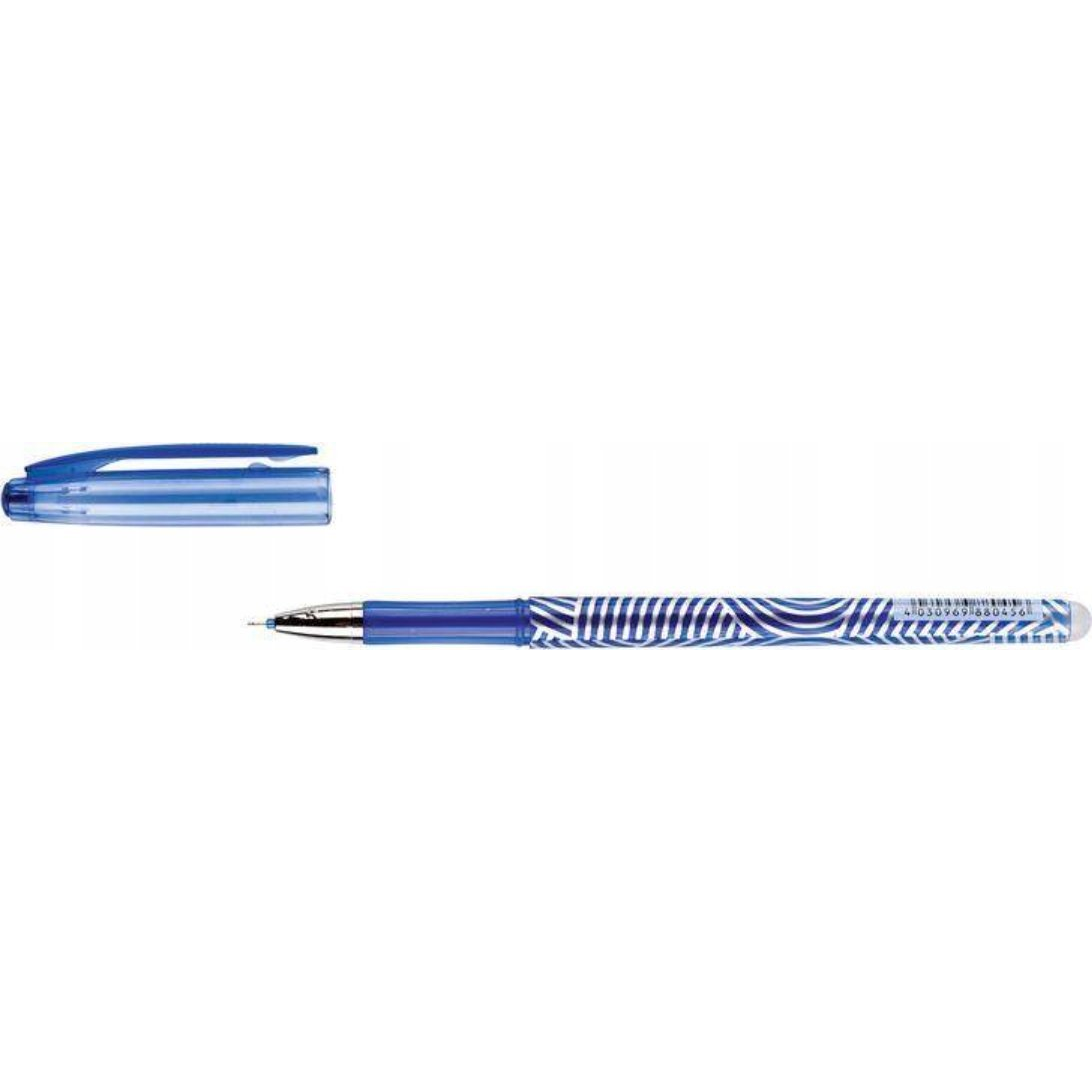 Zselés Toll Centrum 0,5 mm Kék Radírozható Csíkos (88045)