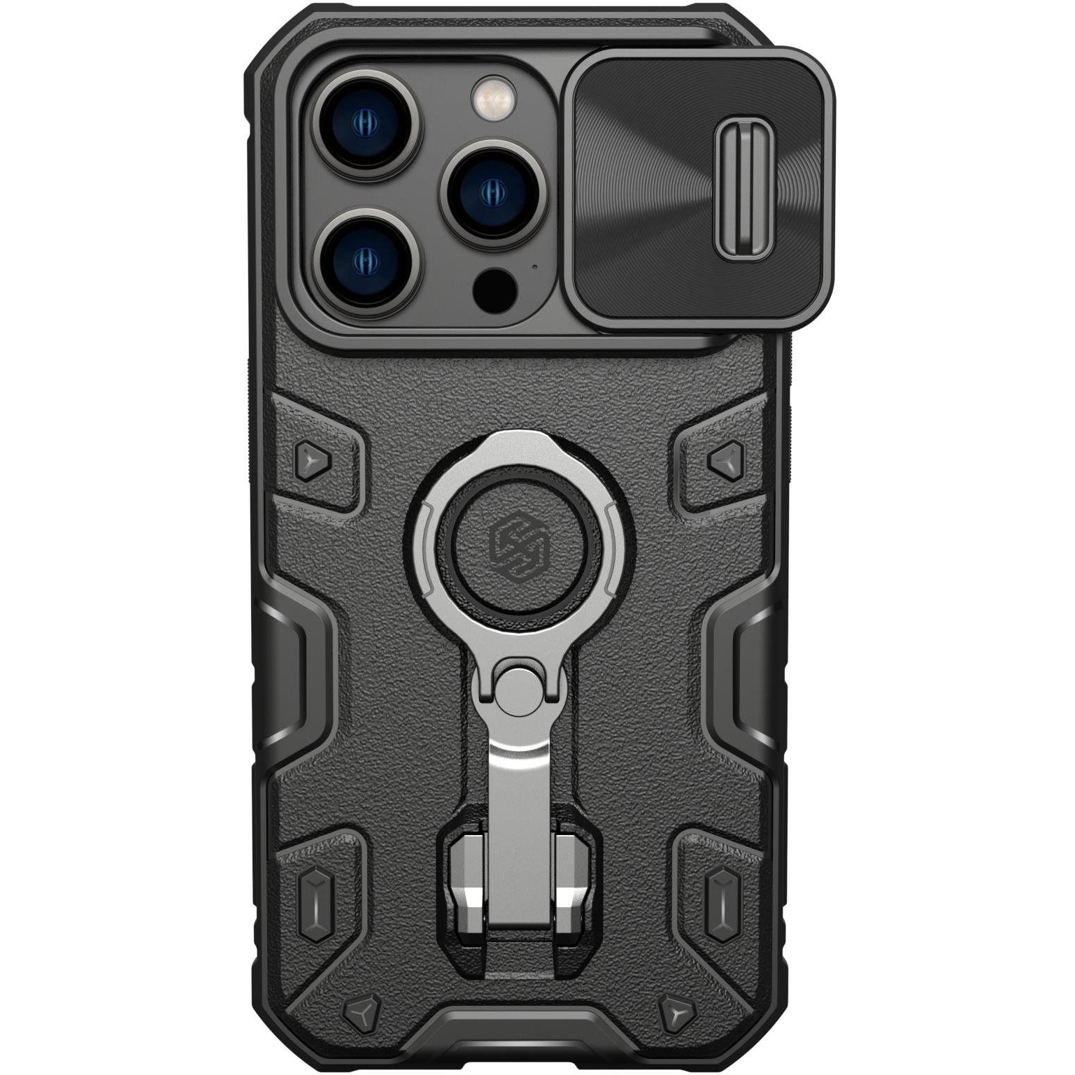 Nillkin CamShield Armor PRO Magnetic Apple iPhone 14 Pro hátlap tok, fekete (57983111892)