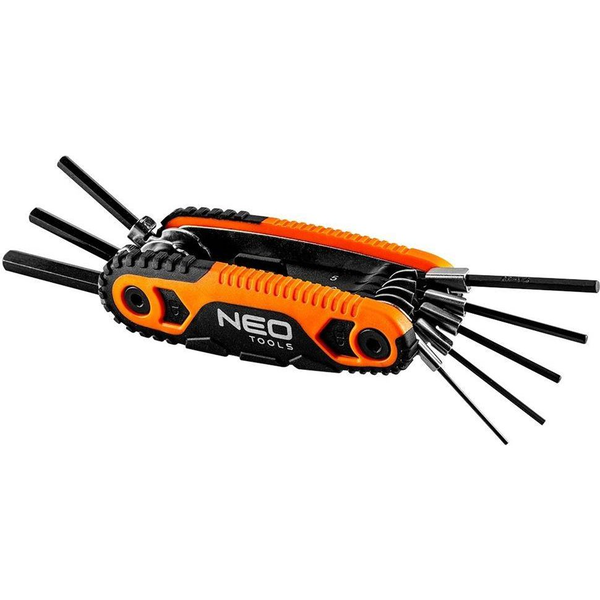 Neo Tools Imbuszkulcs Készlet, Összecsukható 1.5, 2, 2.5, 3, 4, 5, 6, 8 mm, 8 Részes