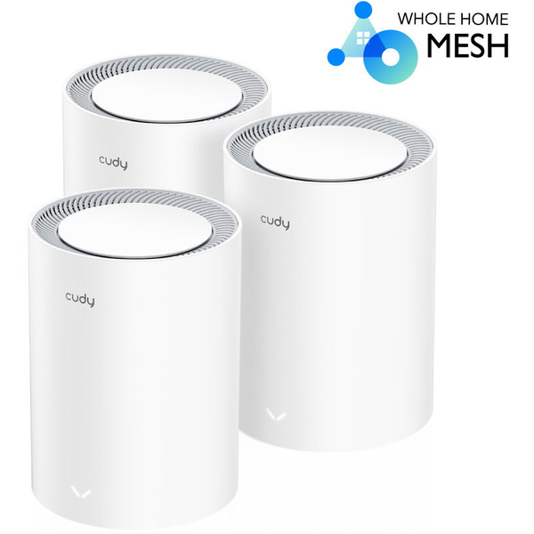CUDY AX3000 Wi-Fi 6 Mesh 2,5Gb Solution, fehér (3-pack)