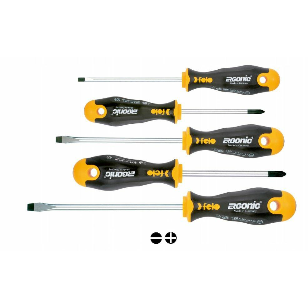 5 db-os FELO Ergonic csavarhúzó készlet [5 részes] (FL40095118)