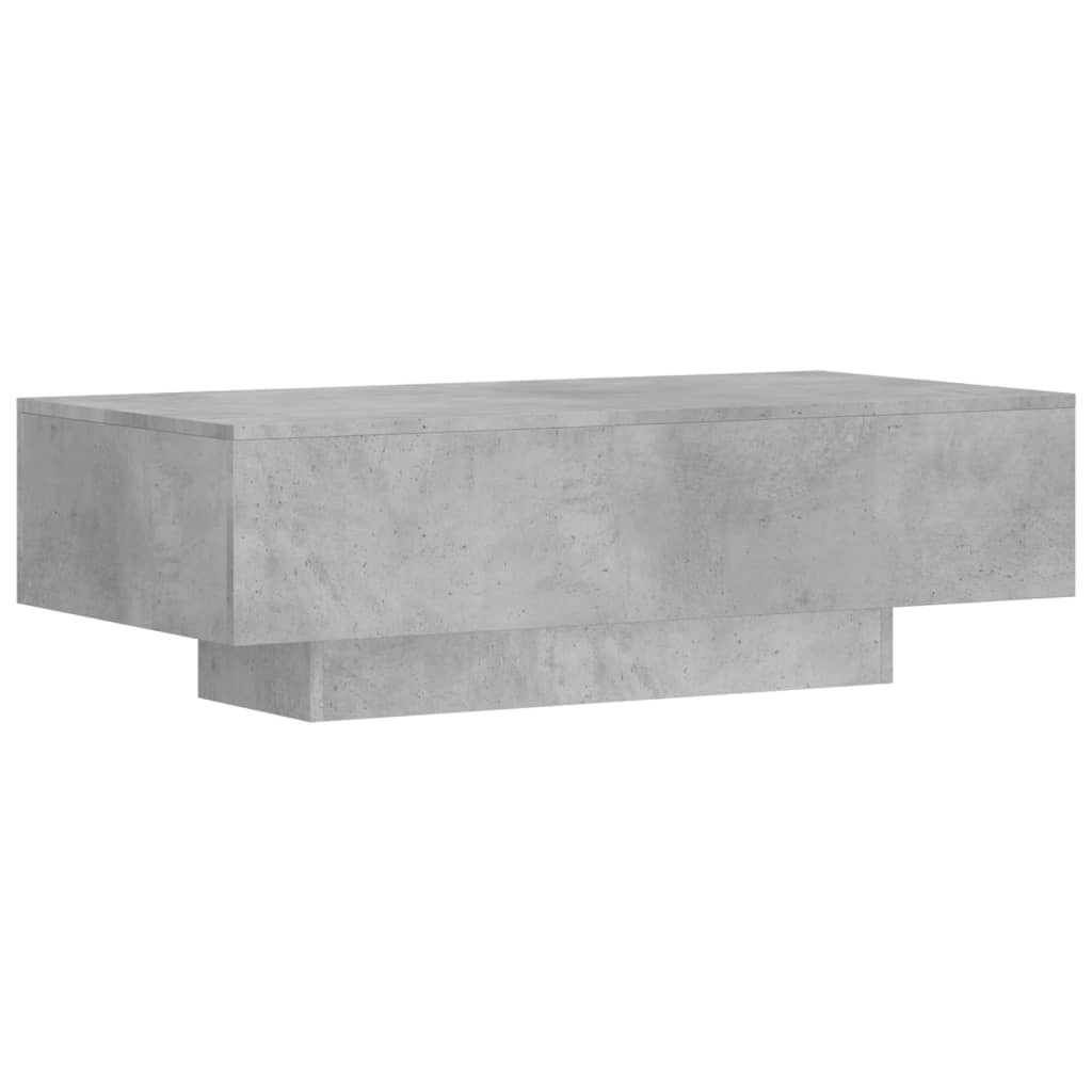 betonszürke műfa dohányzóasztal 100x49,5x31 cm (833891)