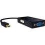 Адаптер Logilink, Mini DP към HDMI / DVI / VGA, черен