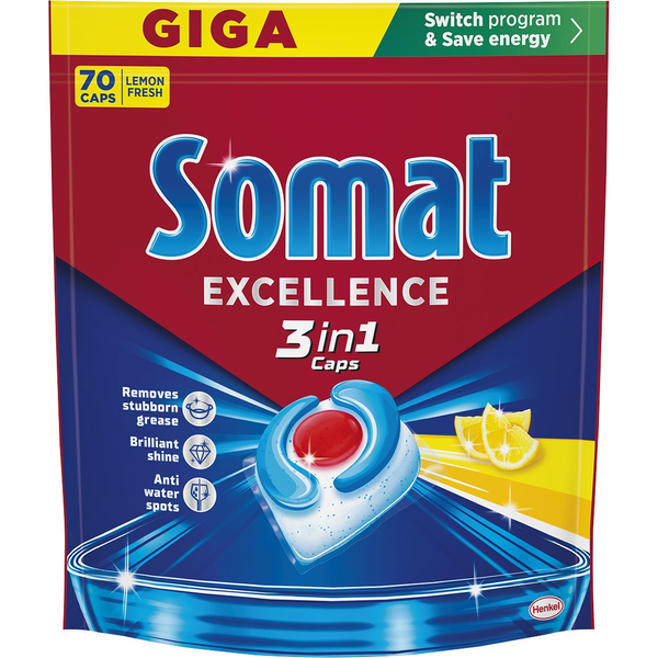 Somat 3in1 Lemon Mosogatógép tabletta 70 db