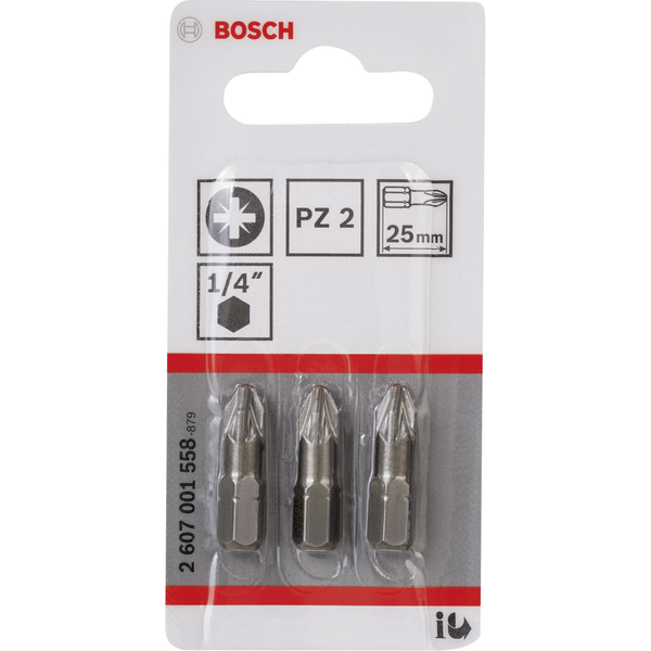 Bosch 2 607 001 558 schroevendraaierbit 3 stuk(s)