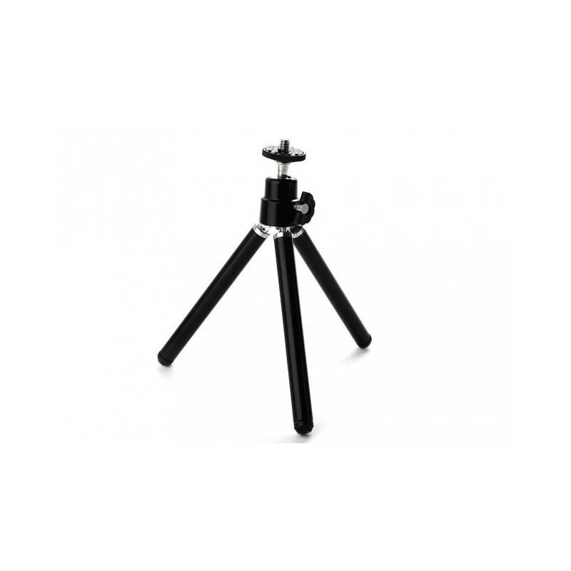 Techly I-TRIPOD-UN háromlábú fotóállvány Mobiltelefon 3 láb(ak) Fekete (020980)