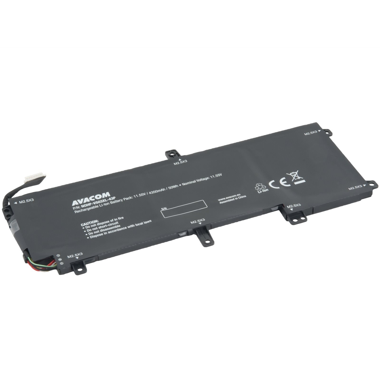 Avacom VS03XL - HP Envy 15-as series Li-Pol 11,55V 4350mAh 50Wh (NOHP-VS03XL-43P)
