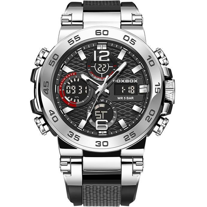 Lige Man F0033-3 digitális - fekete/ezüst (19756)