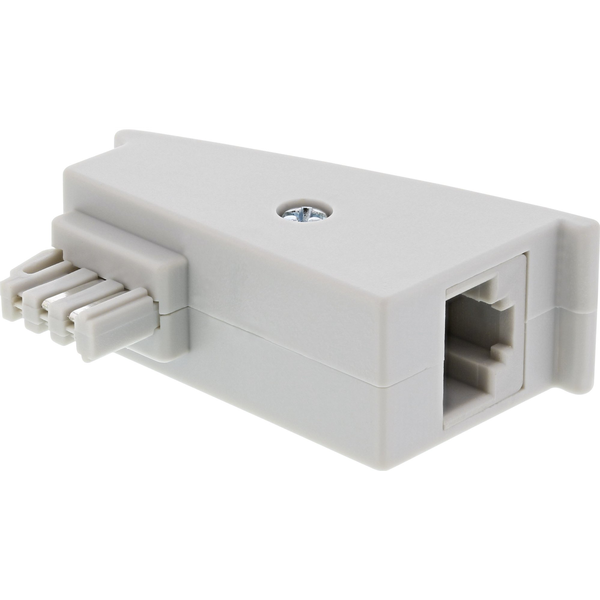 InLine 69949 кабелен преобразувател мъжко/женско TAE-F RJ-45 Сив