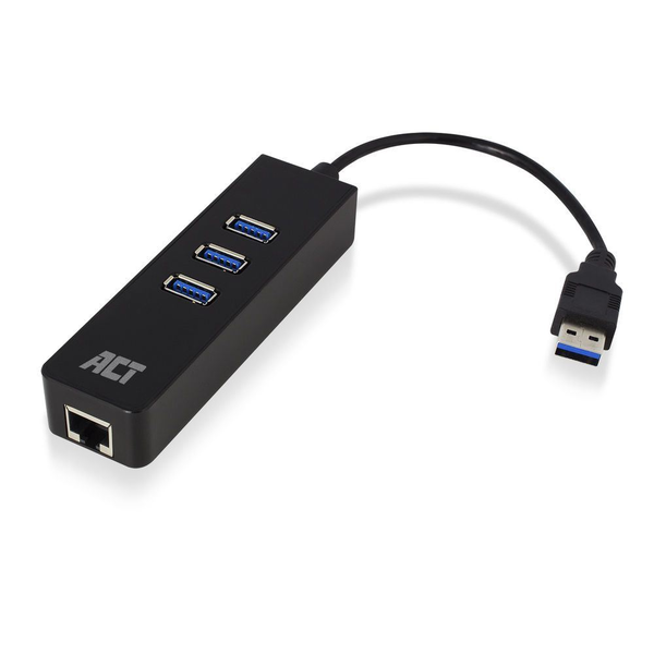 ACT AC6310 replicatore di porte e docking station per laptop Cablato USB 3.2 Gen 1 (3.1 Gen 1) Type-A Nero