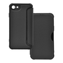 Apple iPhone 7 / 8 / SE (2020) / SE (2022), калъф със странично отваряне, ъгъл с въздушна възглавница, кожен ефект, карбонов модел, Razor Book, черен (RS129181)