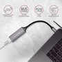 Адаптер AXAGON ADE-TRC, USB 3.2 Gen 1 tip USB-C - Gigabit Ethernet
