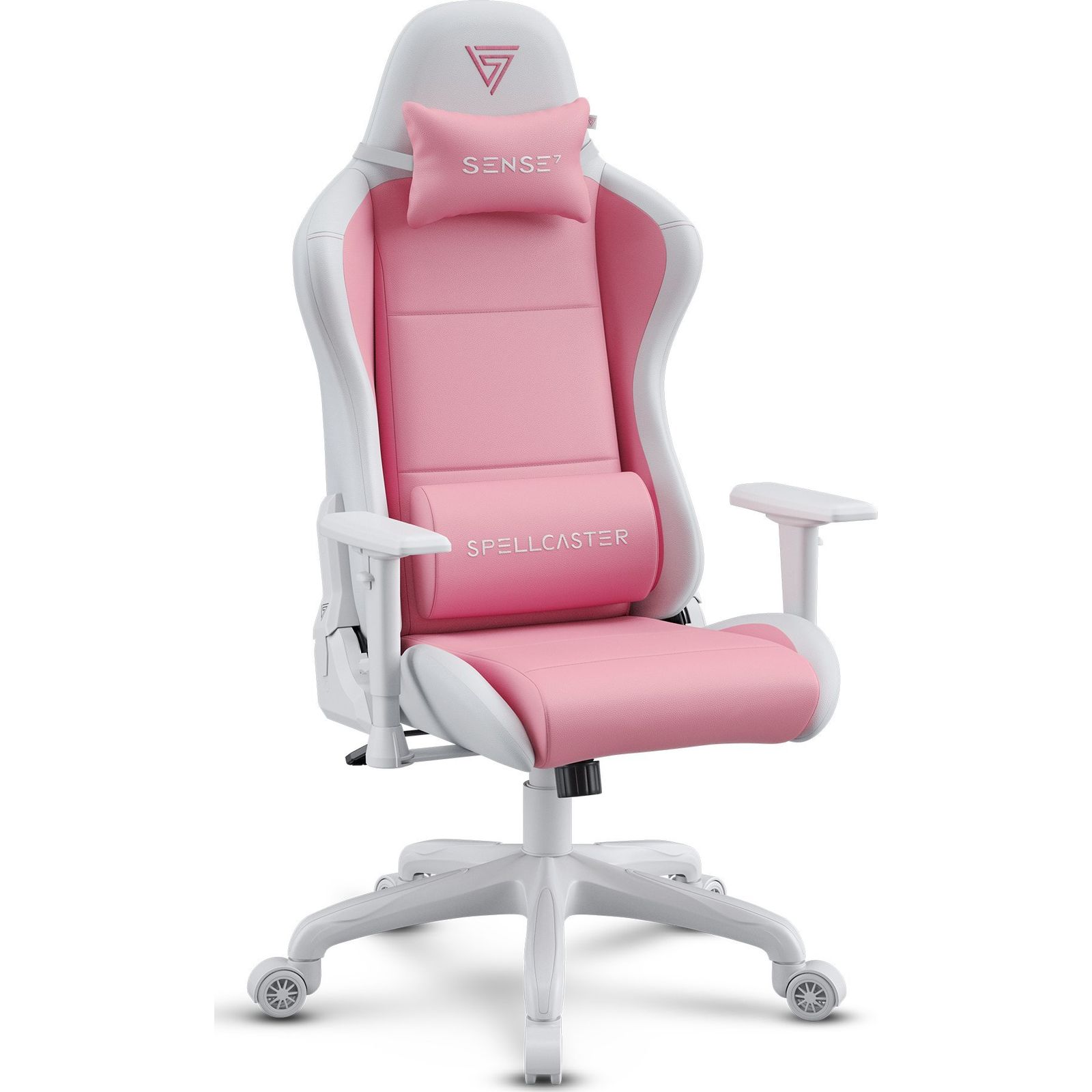 SENSE7 Spellcaster FUKU PU gamer szék fehér-rózsaszín (13182092)