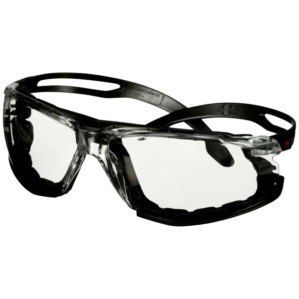 3M SecureFit SF501SGAF-BLK-FM védőszemüveg, párásodásmentes, átlátszó lencse, fekete