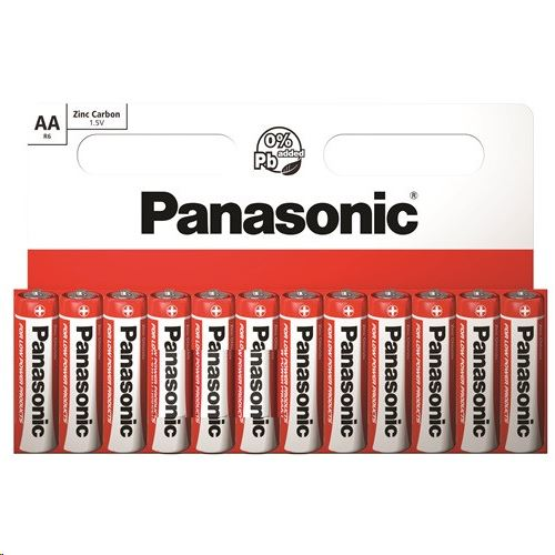Батерии Panasonic Zinc Carbon AA, 12 броя