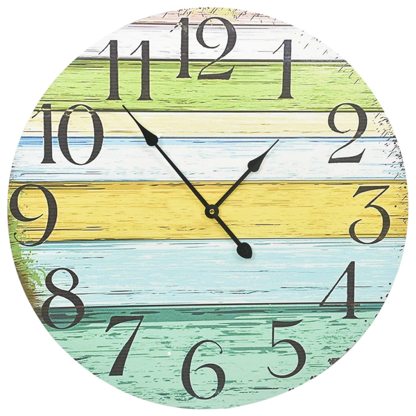 többszínű MDF falióra 60 cm