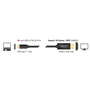 Delock USB Type-C csatlakozó > HDMI csatlakozó (DP váltakozó) 4K 60 Hz,3m fekete (85292) (85292)