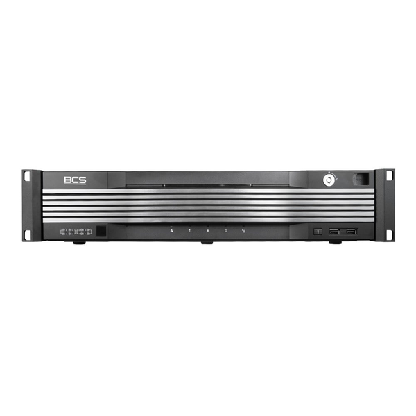 BCS BCS-U-NVR6408R-A-4K(2X12TB) 64-csatornás IP Felvevő RAID támogatással és 12MP-es kamerákhoz