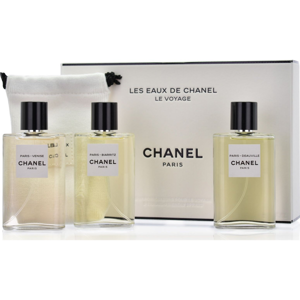  Nina Ricci Les Eaux De Chanel Set Chanel: Paris – Deauville, Eau De Toilette, For Women, 30 ml + Paris – Venise, Eau De Toilette, For Women, 30 ml + Paris – Biarritz, Eau De Toilette, For Women, 30 ml For Women