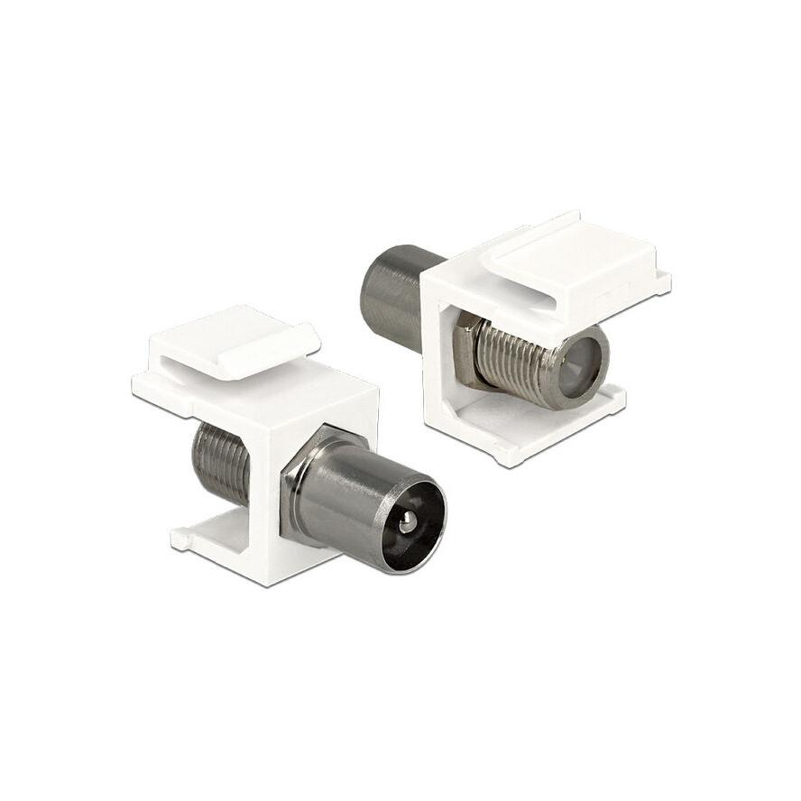 LAN Delock 86362 Keystone modul IEC plug > F jack (86362)