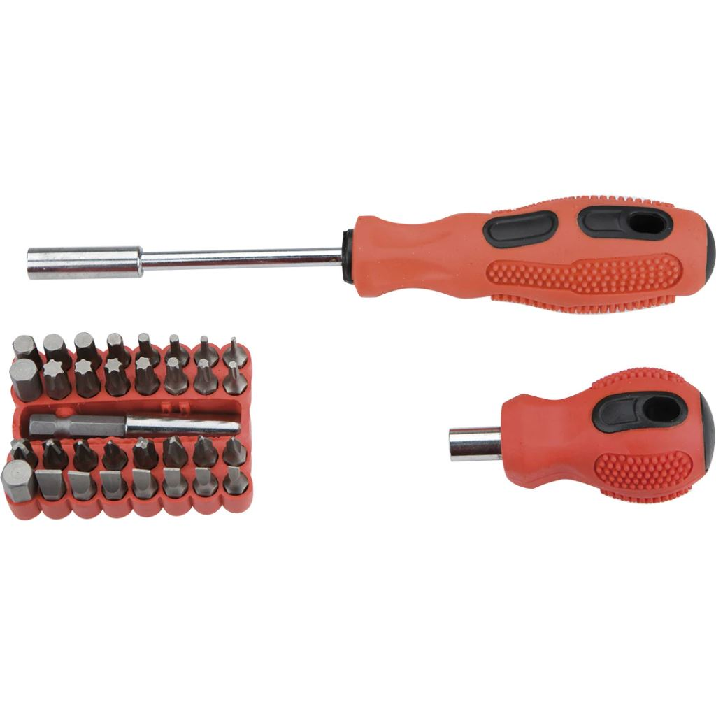 Top Tools bitkészlet befogószárral 35db (39D456) (39D456)