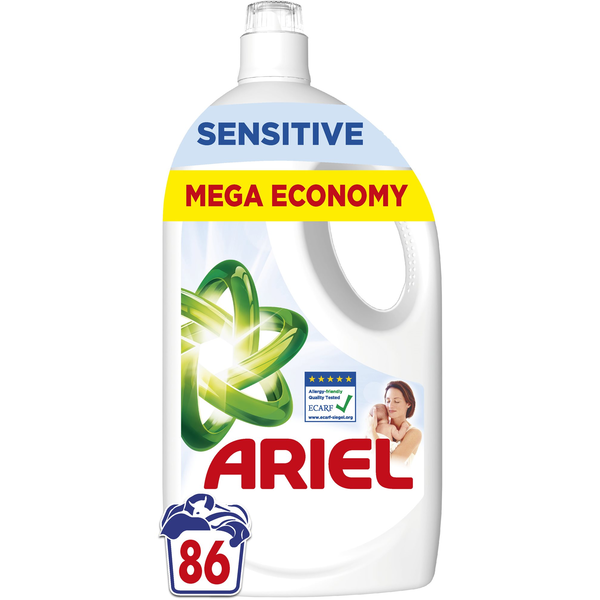 ARIEL Sensitive 3,87 l (86 mosás)