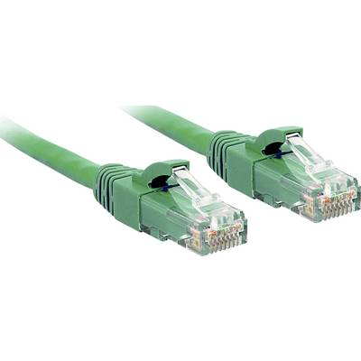 RJ45 Hálózat Csatlakozókábel CAT 6 U/UTP 30.00 cm Zöld Védővel LINDY (48045)