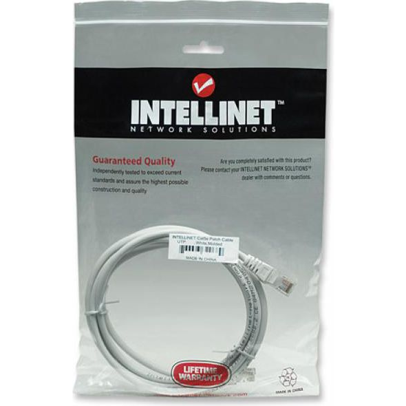 Intellinet 320696 cavo di rete Bianco 3 m Cat5e U/UTP (UTP)