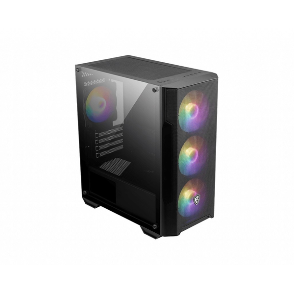 MSI MAG FORGE M100A computer case Micro Tower Nero, Trasparente