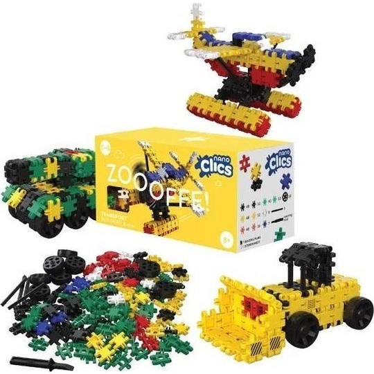 NANO CLICS Pojazdy TRANSPORT Zestaw 250el