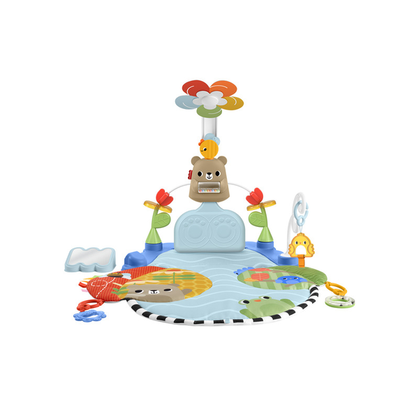 Fisher-Price HYR60 palestra per bambino e tappeto di gioco Tessuto, Plastica Multicolore Palestrina a tappeto per bambino