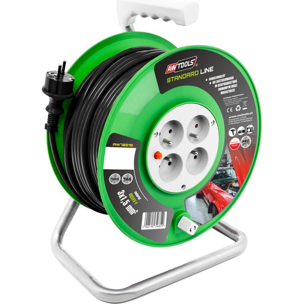 AW EXTENSION CORD REEL STANDARD 30m 3x1.5mm 16A / 3680W