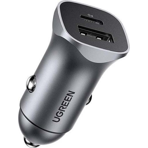 Ugreen CD130 Autós USB-A + USB-C töltő (22.5W) (UGR1206GRY)