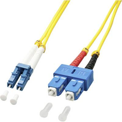 Lindy 47471 InfiniBand en Glasvezelkabel 2 m LC SC Geel