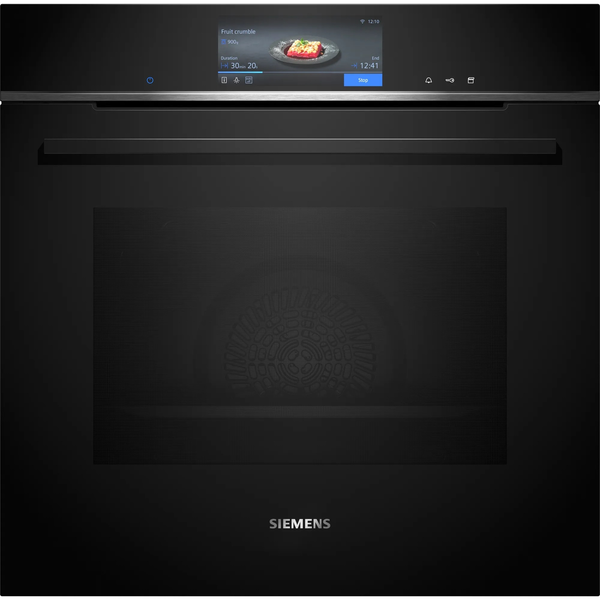 Siemens iQ700 HS758G3B1 gőzsütő Közepes méretű Fekete Érintős